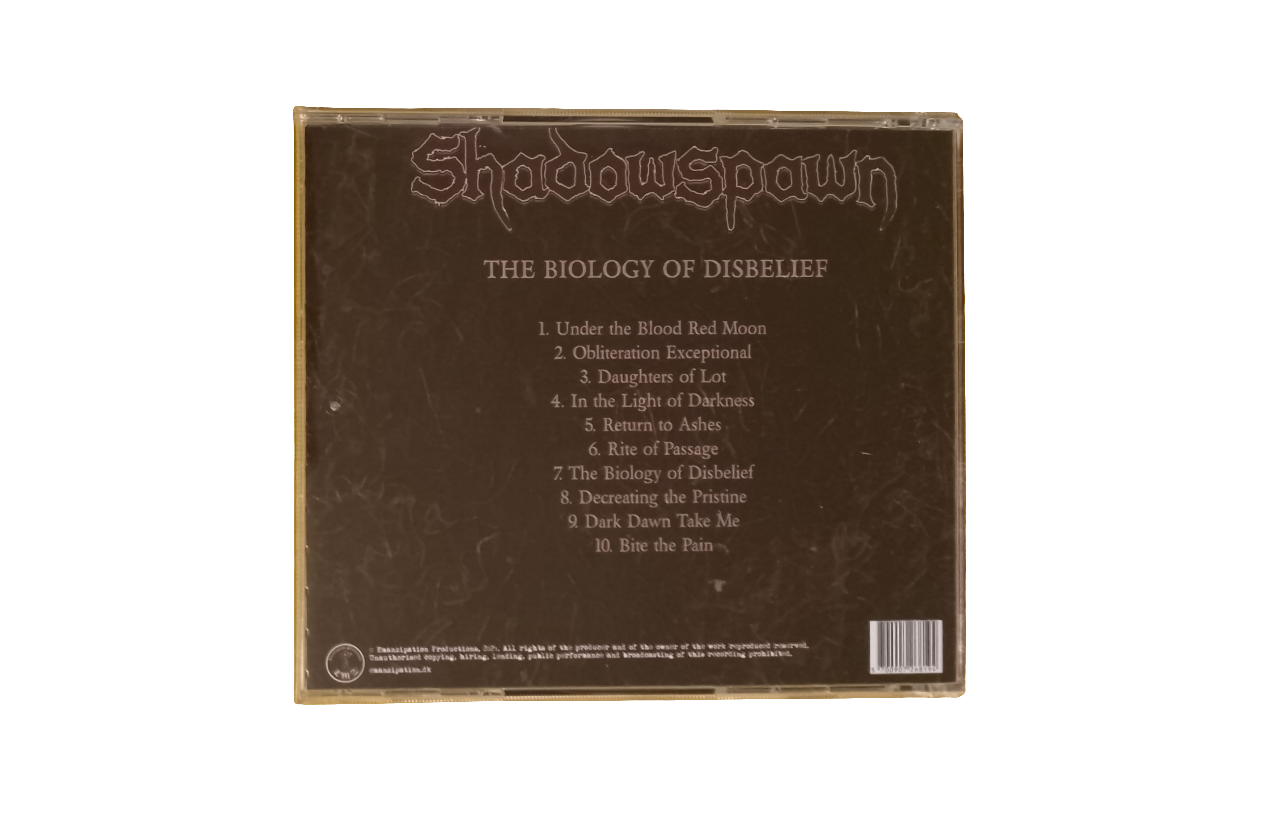 Shadowspawn The Biology Of Disbelief CD